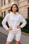 Kadın Kapüşonlu Cepli İçi Polarlı Sweatshirt