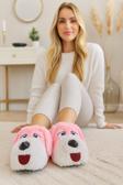 Modafrato KÖPEKLİ Peluş Unisex Hayvanlı Panduf Ev Ayakkabısı Pufidik