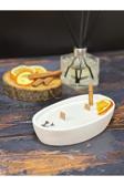 Landle El Yapımı Dekoratif Kayık Kase Soya Mum | Portakal Tarçın Konsept Mum