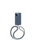 Coehl İphone 15 Pro Uyumlu Kılıf Magsafe Şarj Özellikli Soft Arka Yüzey Askı Ipli Muse Kılıf Mavi