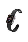 Raptic Watch 7 41Mm Uyumlu Deri Kordon Raptic Hybrid Leather Serisi Siyah