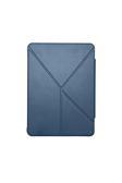 Raptic İpad Pro 11 2024 Airbagli Arkası Şeffaf Katlanabilir Standlı Kılıf Clear Folio Lacivert