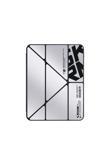Skinarma İpad Air 11 2024 Kılıf Skinarma Holografik Tasarımlı Arkası Şeffaf Magnetik Kira Kobai Kılıf Gümüş