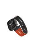 Skinarma Watch 44Mm Skinarma Gemini Serisi Tpu Magnetik Silikon Kordon Turuncu-Siyah