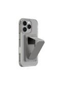 Amazingthing İphone 16 Pro Kılıf Magsafe Özellikli Standlı Kartlıklı Set Omni Adventure Serisi Gri