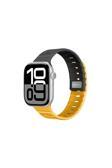 Amazingthing Watch 10 46Mm Silqlock Silikon Kordon Strap Kayış Siyah
