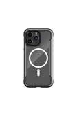 Raptic İphone 15 Pro  Kılıf Magsafe Uyumlu Airbagli Raptic Shield Serisi Şeffaf Arka Yüzey Kapak Siyah