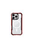 Raptic İphone 16 Pro Kılıf Magsafe Uyumlu Airbagli Shield Serisi Şeffaf Arka Yüzey Kapak Kırmızı