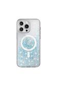 Switcheasy İphone 15 Pro Max Uyumlu Kılıf Magsafe Özellikli Simli Şeffaf Lisanslı Starfield-M Mavi