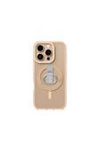 Amazingthing İphone 16 Pro Kılıf Magsafe Özellikli Yüzük Standlı Titan Pro Serisi Kapak Rose Gold