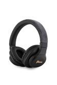 Guess Kulak Üstü Bluetooth Kulaklık Guess Lisanslı Pu 4G Desen Metal Logolu Tone On Tone V5.3 Siyah