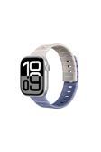 Amazingthing Watch 10 46Mm Silqlock Silikon Kordon Strap Kayış Starlight