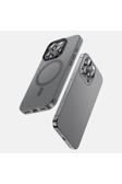 Benks İphone 16 Pro Max Uyumlu Kılıf Magsafe Şarj Özellikli Lucid Armor Kapak Titanyum - Gri