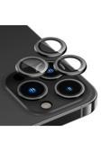 Benks İphone 15 Pro Max Uyumlu Benks Dr Sapphire Kamera Lens Koruyucu Siyah