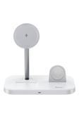 Benks Kablosuz Şarj Standı Max 23W W16 3İn1 Telefon&Akıllı Saat&Kulaklık Wireless Şarj Beyaz