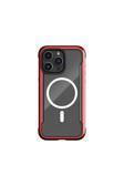Raptic İphone 15 Pro Kılıf Magsafe Uyumlu Airbagli Raptic Shield Serisi Şeffaf Arka Yüzey Kapak Kırmızı