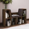 Livora Minderli Kitaplık - Oturma Alanlı 103 cm Minimalist Tasarım
