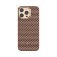 Raptic İphone 16 Pro Kılıf M-Safe Şarj Özellikli Raptic Aramid Skin Origin Serisi Kapak Kahverengi
