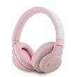 Guess Kulak Üstü Bluetooth Kulaklık Lisanslı Pu 4G Desen Metal Logolu Tone On Tone V5.3 Pembe