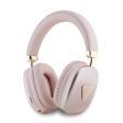 Guess Orjinal Lisanslı Pu Metal Üçgen Logolu Kulak Üstü Bluetooth Kulaklık Luxury Dizayn Pembe
