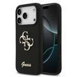 Guess İphone 17 Pro Uyumlu Kılıf Orjinal Lisanslı Grained Yazı Logolu Kapak Siyah