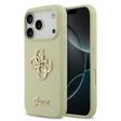 Guess İphone 17 Pro Uyumlu Kılıf Orjinal Lisanslı Grained Yazı Logolu Kapak Yeşil