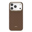 Raptic İphone 17 Pro Max Uyumlu Kılıf M-Safe Şarjlı Raptic Aramid Skin Origin Serisi Kapak Kahverengi