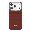 Raptic İphone 17 Pro Max Uyumlu Kılıf M-Safe Şarj Özellikli Raptic Aramid Skin Origin Serisi Kapak Kırmızı