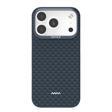 Raptic İphone 17 Pro Max Uyumlu Kılıf M-Safe Şarj Özellikli Raptic Aramid Skin Origin Serisi Kapak Lacivert