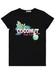 Civil Girls Coconut Baskılı 10-13 Yaş Tişört - Siyah10-11 Yaş