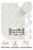 Simli Karton A5 15x20 cm 5 li 1 Paket Simli Fon Kartonu Parıltılı Kağıt Anasınıfı Kreş Etkinlik Proje Dekoratif