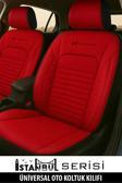 Store Fiat Bravo (182) 1.9 Td 100 S (182.Af) (100 Hp) 1996 Uyumlu Deri Design Oto Kılıfı Tam Set Kırmızı