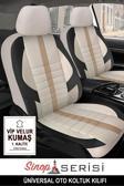Store Nissan Qashqai 1.6 Tekna Executive 4X2 Glassroo 2009 Uyumlu Kumaş Sinop Oto Kılıfı Tam Set Krem