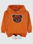 Civil Boys Ayıcık Baskılı Ayaklı 2-5 Yaş Sweatshirt - Turuncu2-3 Yaş