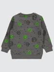 Civil Boys Emoji Empirme 2-5 Yaş Sweatshirt - Gri2-3 Yaş