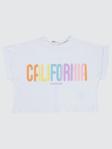 Civil Girls California Baskılı 6-9 Yaş Tişört - Beyaz6-7 Yaş