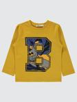 Batman Baskılı 2-5 Yaş Sweatshirt - Hardal4-5 Yaş