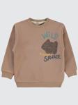 Civil Boys Vild Savage Baskılı 2-5 Yaş Sweatshirt - Kahverengi2-3 Yaş