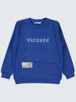 Civil Boys Excuses Baskılı 10-13 Yaş Sweatshirt - Mavi13-14 Yaş