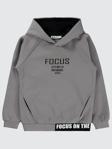 Civil Boys Focus Baskılı 6-9 Yaş Sweatshirt - Gri8-9 Yaş