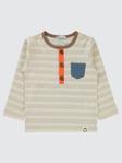 Civil Boys Cizgili Cepli 2-5 Yaş Sweatshirt - Turuncu2-3 Yaş