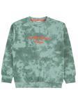 Civil Boys Batik Desenli 6-9 Yaş Sweatshirt - Yeşil6-7 Yaş