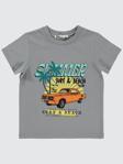 Civil Boys Summer Araba Baskılı 2-5 Yaş Tişört - Gri2-3 Yaş