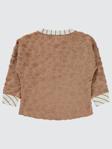 Civil Boys Yıldız Baskılı Düğmeli 2-5 Yaş Sweatshirt - Kahverengi2-3 Yaş
