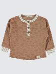 Civil Boys Yıldız Baskılı Düğmeli 2-5 Yaş Sweatshirt - Kahverengi2-3 Yaş