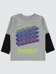 Civil Boys Streetball Baskılı 2-5 Yaş Sweatshirt - Gri2-3 Yaş