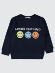 Civil Boys Choose Your Mood Baskılı 2-5 Yaş Sweatshirt - Lacivert2-3 Yaş