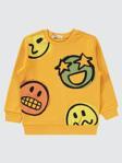 Civil Boys Emoji Baskılı 2-5 Yaş Sweatshirt - Hardal3-4 Yaş