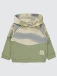 Civil Boys Dalgalı Çizgi Desenli Kapşonlu 2-5 Yaş Sweatshirt - Haki2-3 Yaş