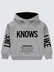 Civil Boys Knows Baskılı 10-13 Yaş Sweatshirt - Gri10-11 Yaş